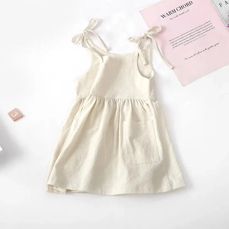 Toddler Girl Cotton Sleeveless Dress