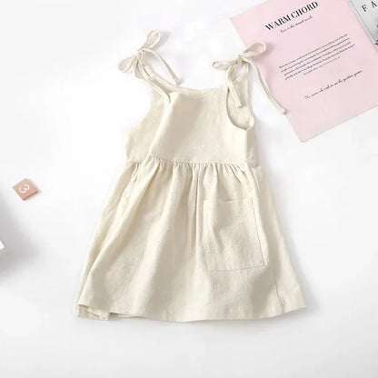 Toddler Girl Cotton Sleeveless Dress