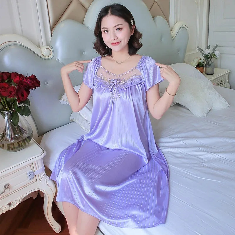 Silk Short Sleeve Pyjama