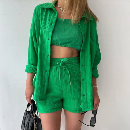 Casual Loose Short Pants Sets