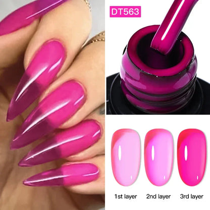 7ml Red Series Gel Nail Polish Glitter