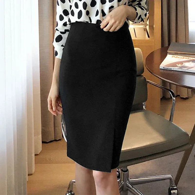Bodycon High Waist Casual Split Skirt