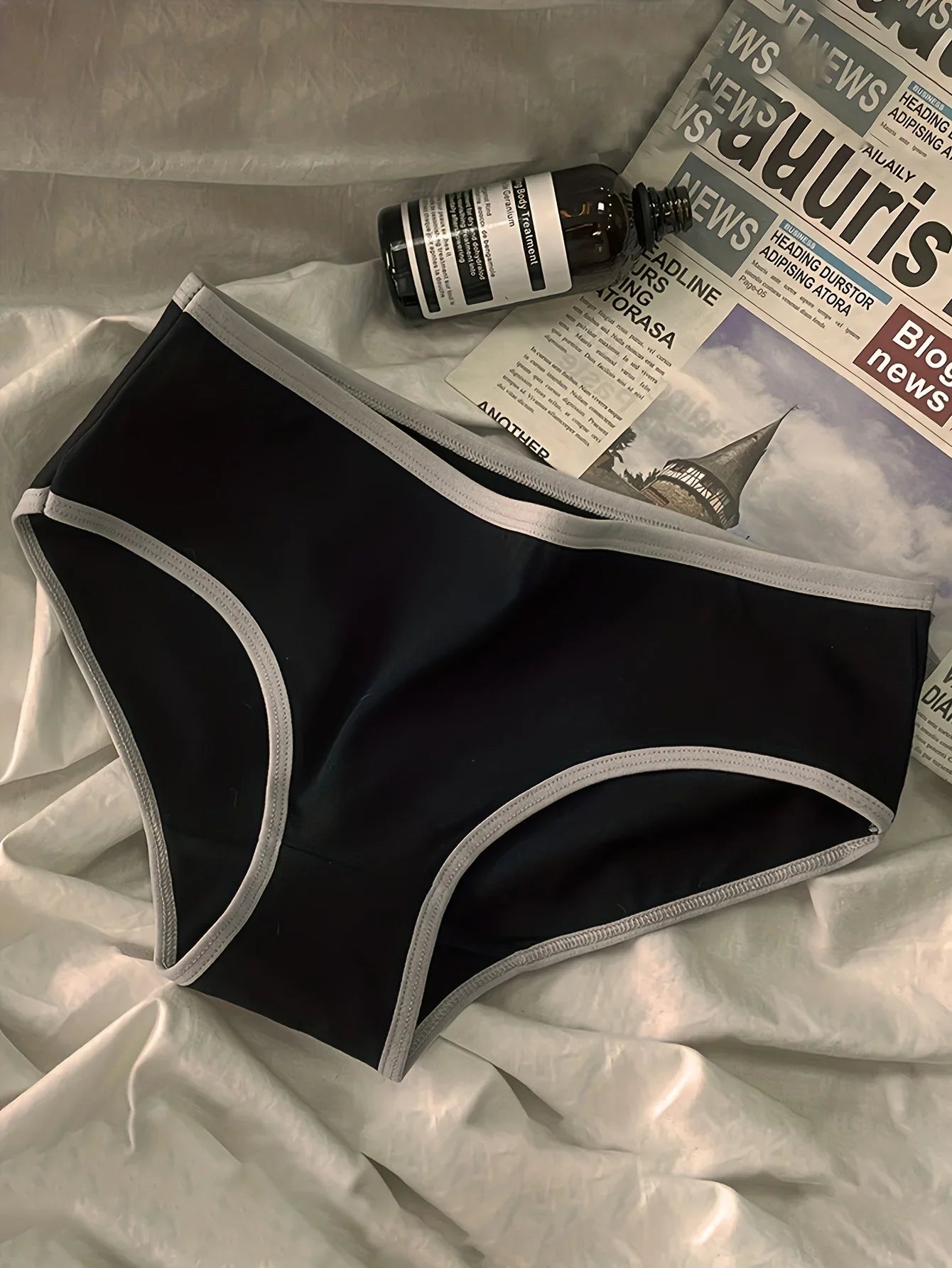 3pcs Mid Waist Japanese Pure Cotton Lingerie