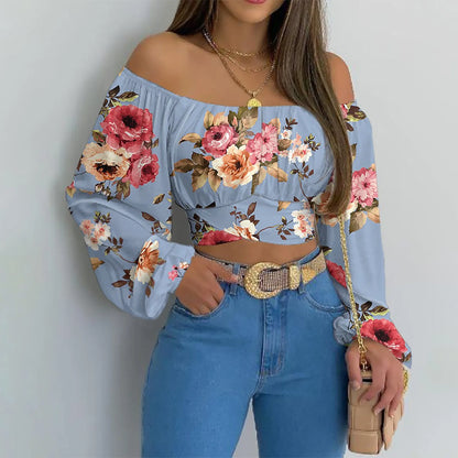 Sexy Off Shoulder Long Sleeve Blouse