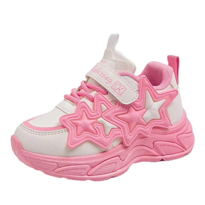 Children Casual Running PU Rubber Sneakers