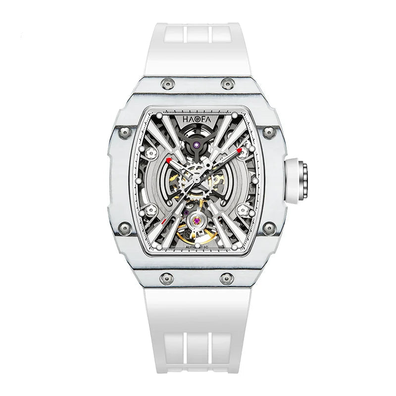 3D Skeleton mechanical Ark series luminous sport carbon fiber case Watch
