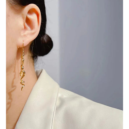 Abstract three-dimensional earrings