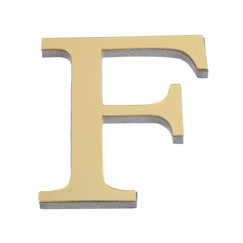 3D Mirror 26 Alphabet Letters Wall Stickers