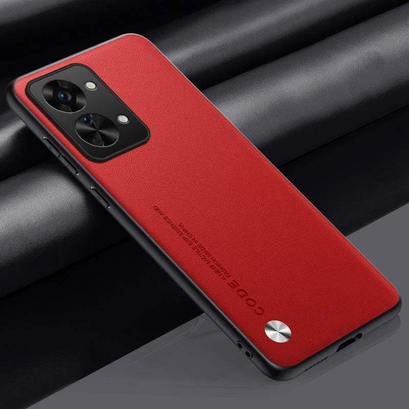 Matte Silicone Phone Case For OnePlus Nord 2T 5G Nord2T Luxury PU Leather Protection Case
