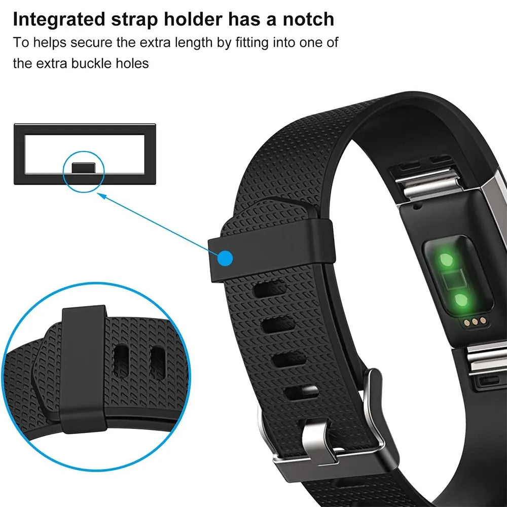 Larger Size Soft TPU Strap For Fitbit Charge Smart Watch Bracelet