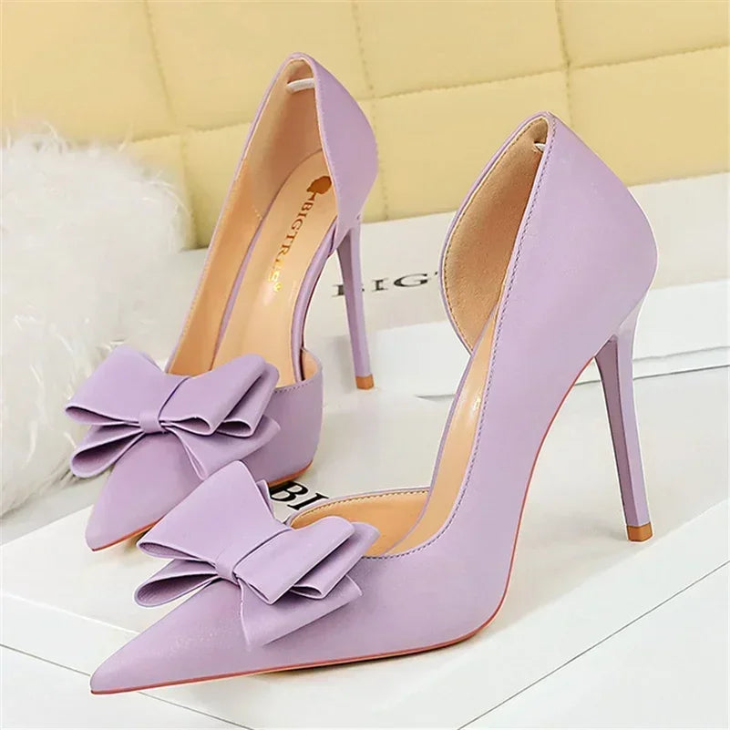 High Heels Silk Satin Shoes