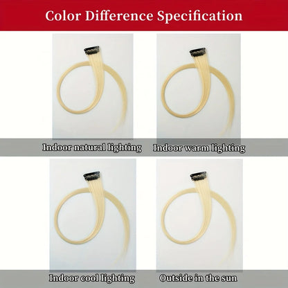 5pcs/Set Long Straight Synthetic Clip-In Hair Extensions