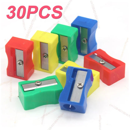 30PCS Mini Plastic Pencil Sharpener Candy Color Standard Pencil