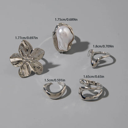 DANA Circle Geometry Opening Joint Rings Set