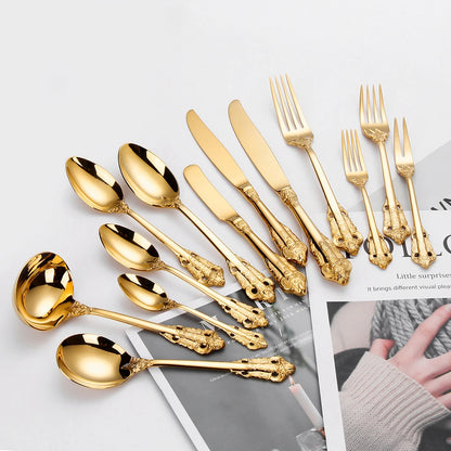 Stainless Steel Silver Flatware Set