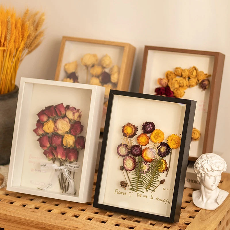 3D Photo Frame Hollow Dried Flower Specimen Holder Handmade