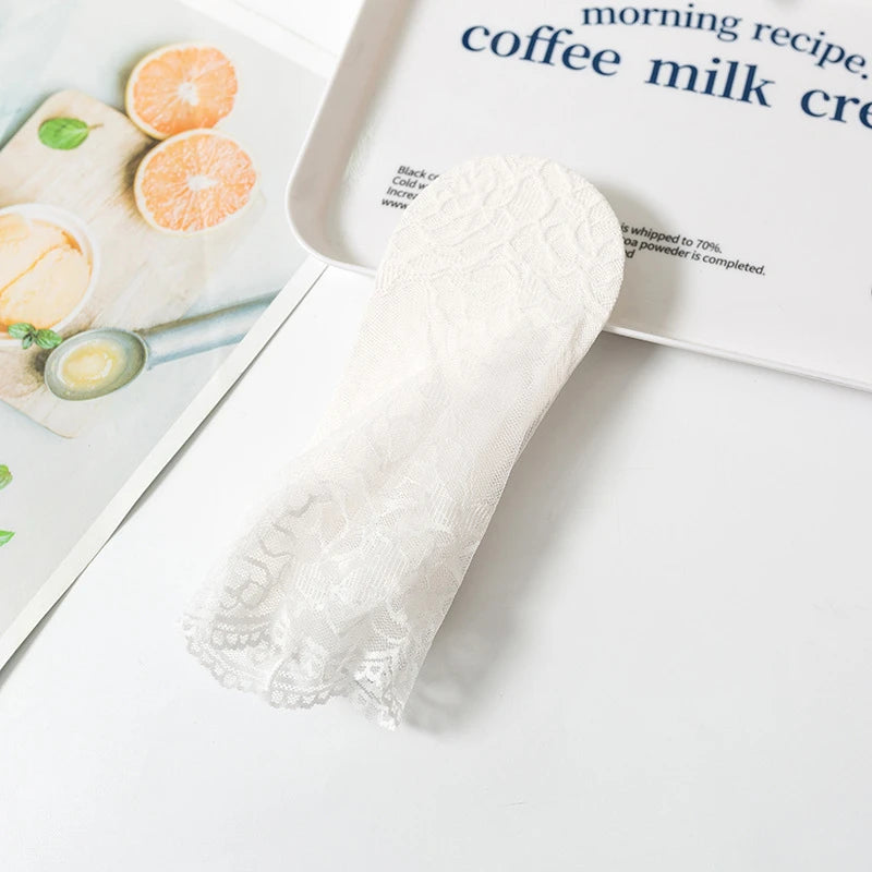 Cotton Lace Transparent Thin Short Socks