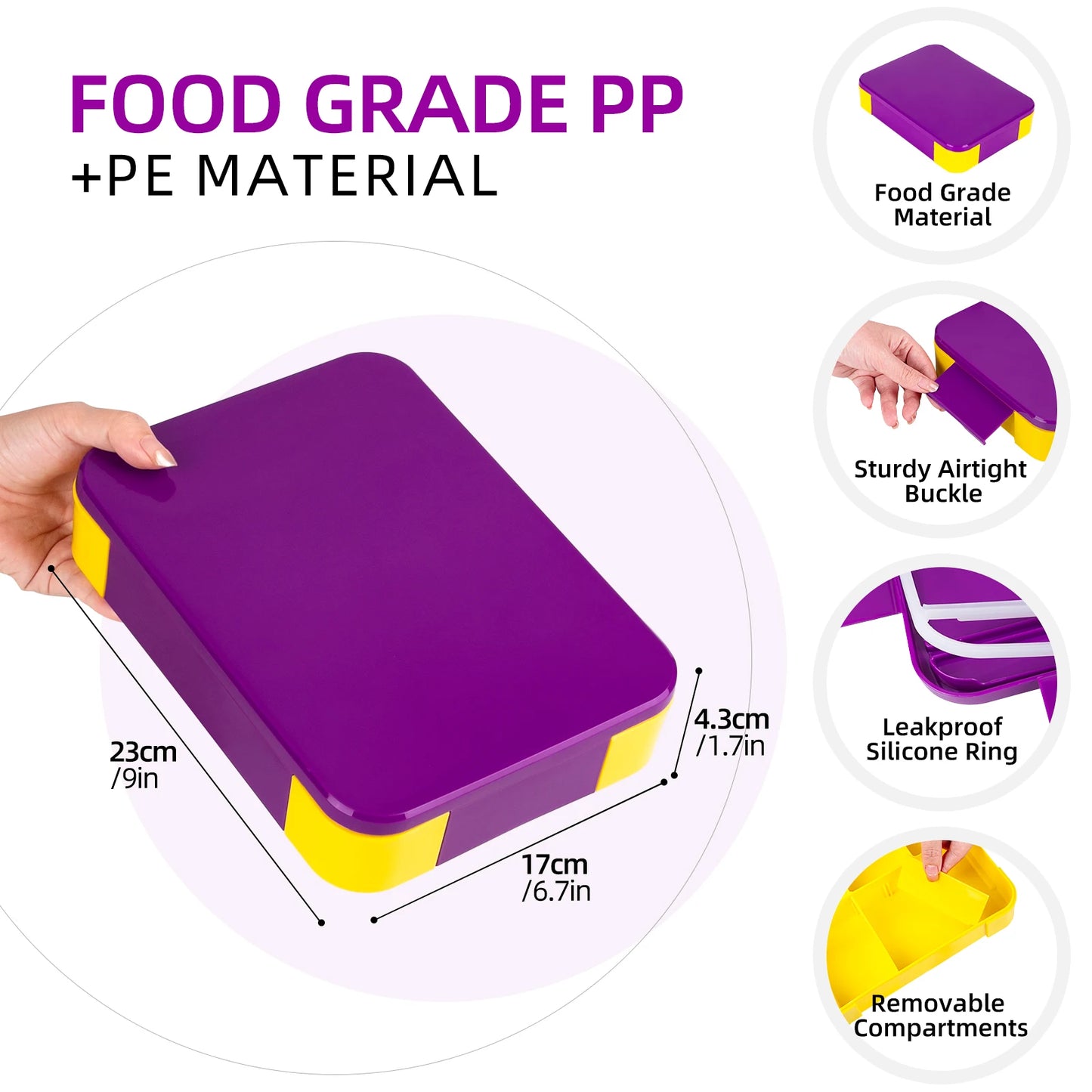 Bento Lunch Box for Kids Adult Student Bento Boxes Lunch