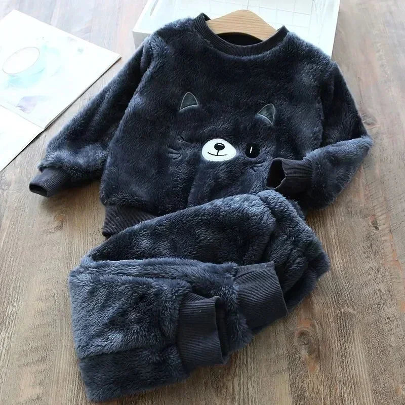 Pajama Bear Kids Pajamas Winter Girl Pajamas Sets