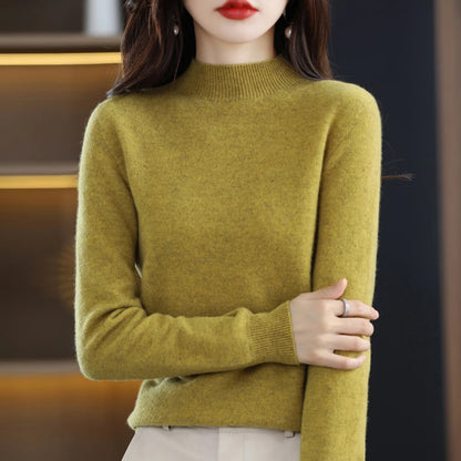 Wool Half-neck Cashmere Sweater