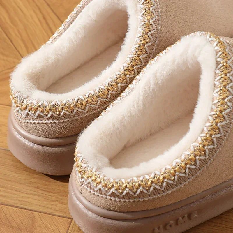 Winter Soft Platform Slippers