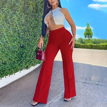 Flare Slim Straight Bell Bottom Pants