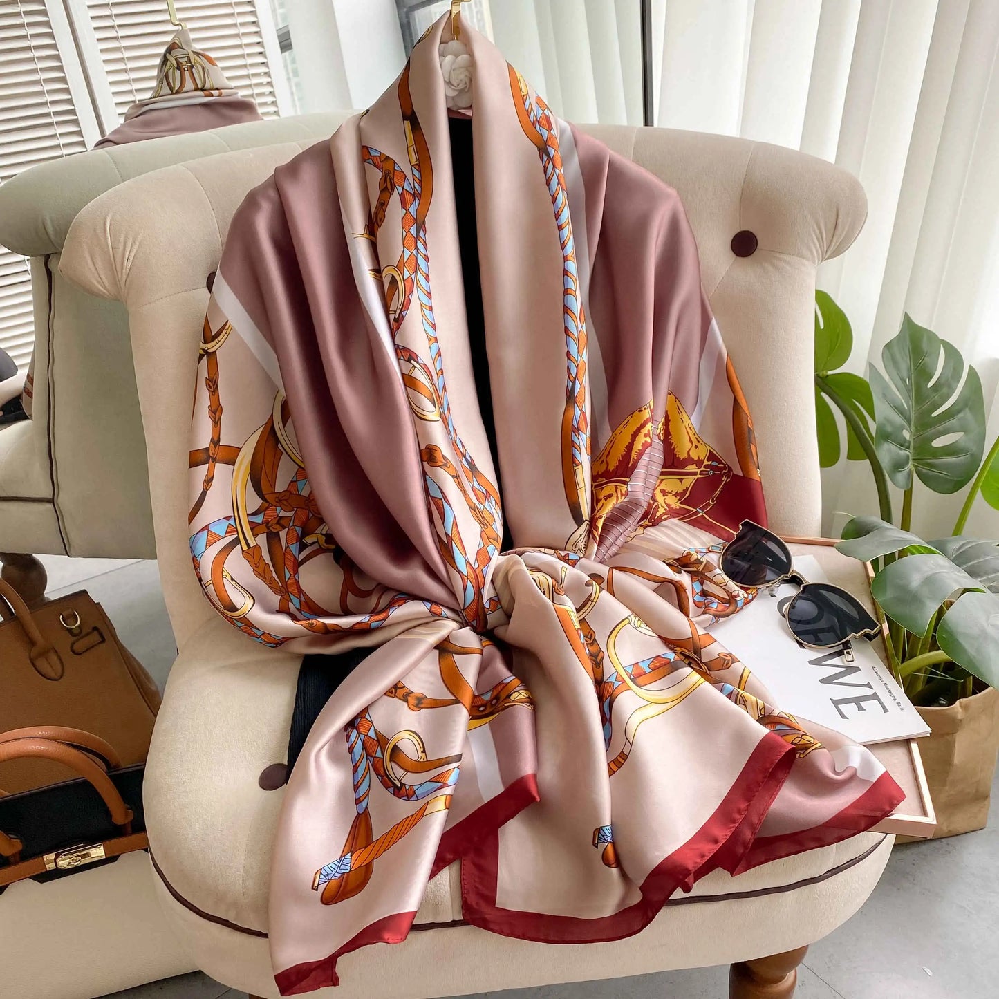 Pañuelos de seda para la cabeza