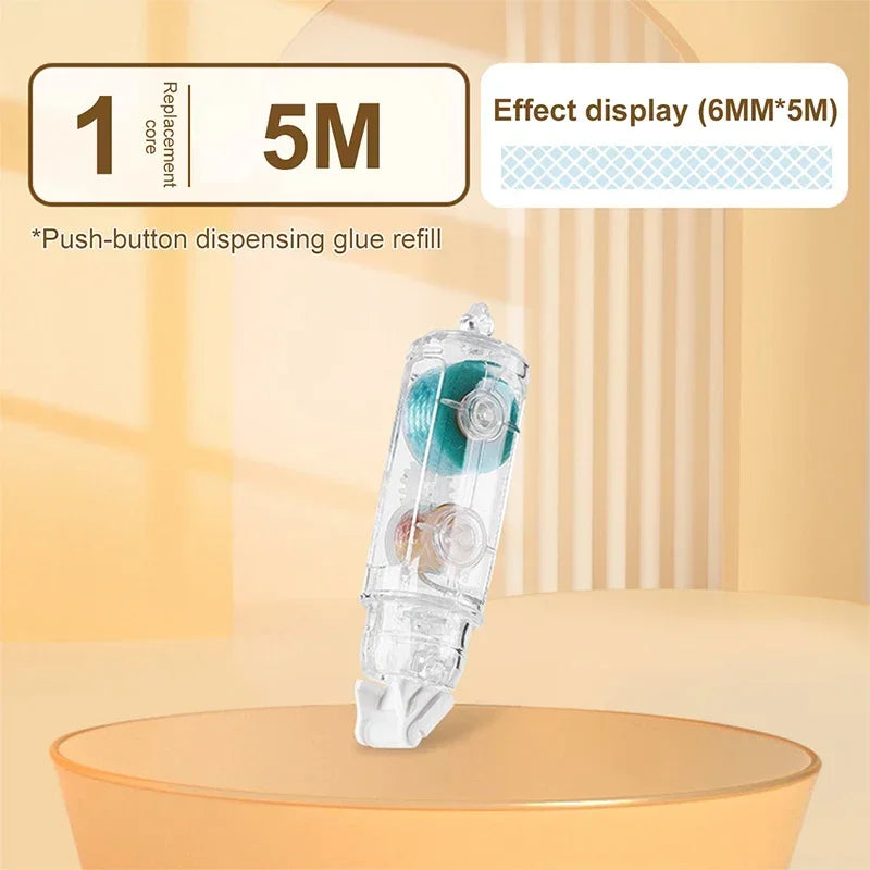 360° Rotatable Dots Glue Roller Double Sided Tape Pen