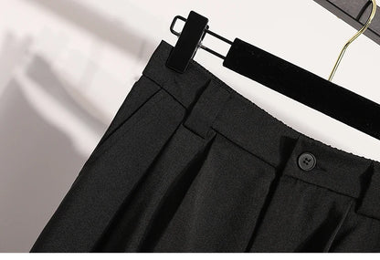 Korean High Waist Suit Casual Trousers