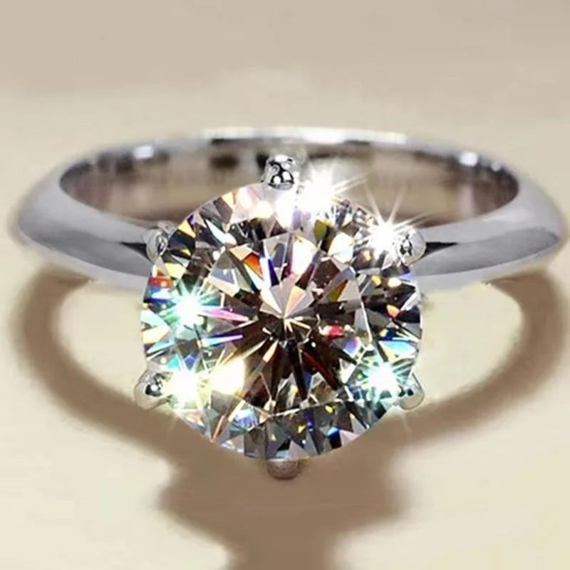 DANA Moissanite Diamond Solitaire Ring