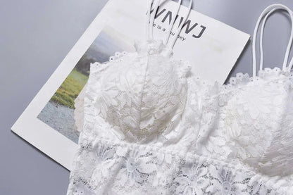 Sujetador push-up de encaje con flores, lencería sexy