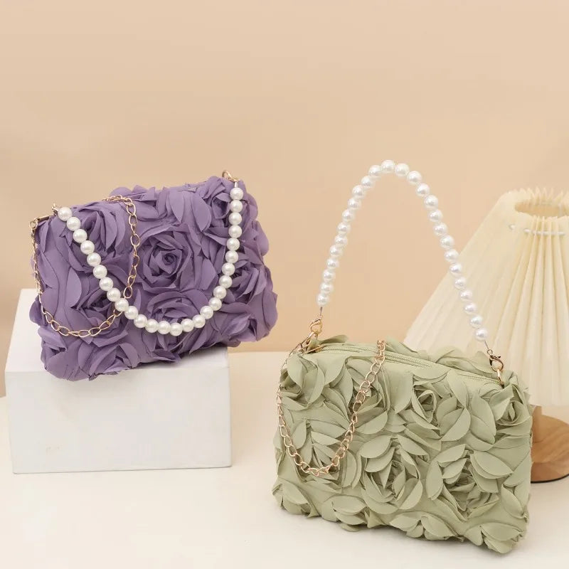 Floral Crossbody Small Shoulder Purse Floral Print Casual Handbag