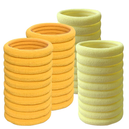 50PCS/Set Cotton Elastic Hair Ties