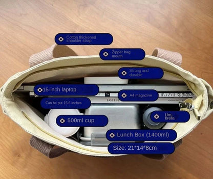 DANA Large Capacity Canvas Tote Bags