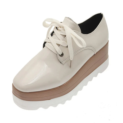 Flat Platform Slip on Moccains Casual Thick Sole Brogue Creepers Sneakers