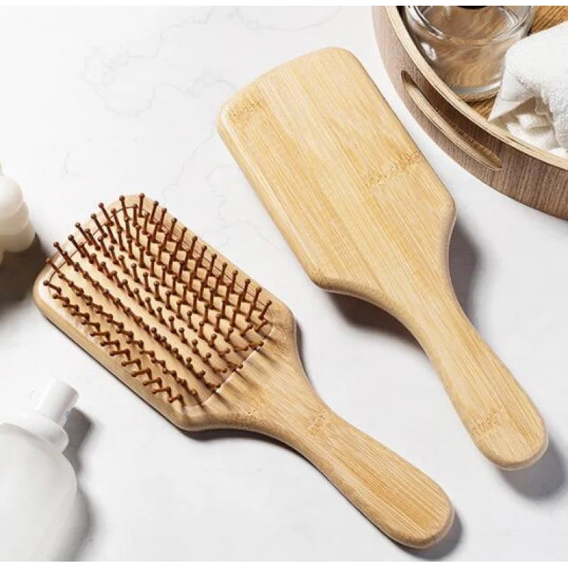 Solid Wood Bamboo hair Brush