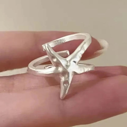 Sam Panda 925 Sterling Silver Simple Vintage Big Ball Ring