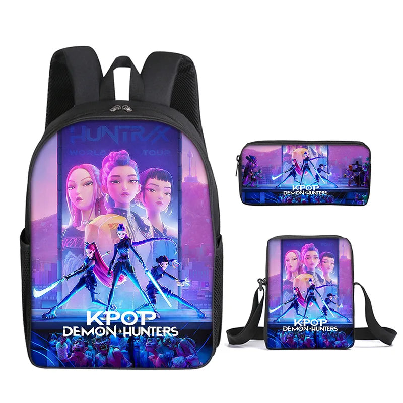 KPop Demon Hunters School Bags for Child Backpack