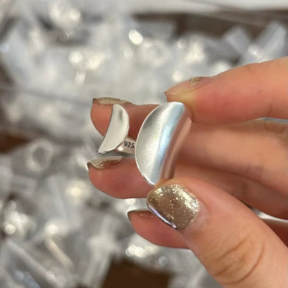 925 Sterling Silver Retro Hollow Wave Punk Hiphop Bohemia Rings