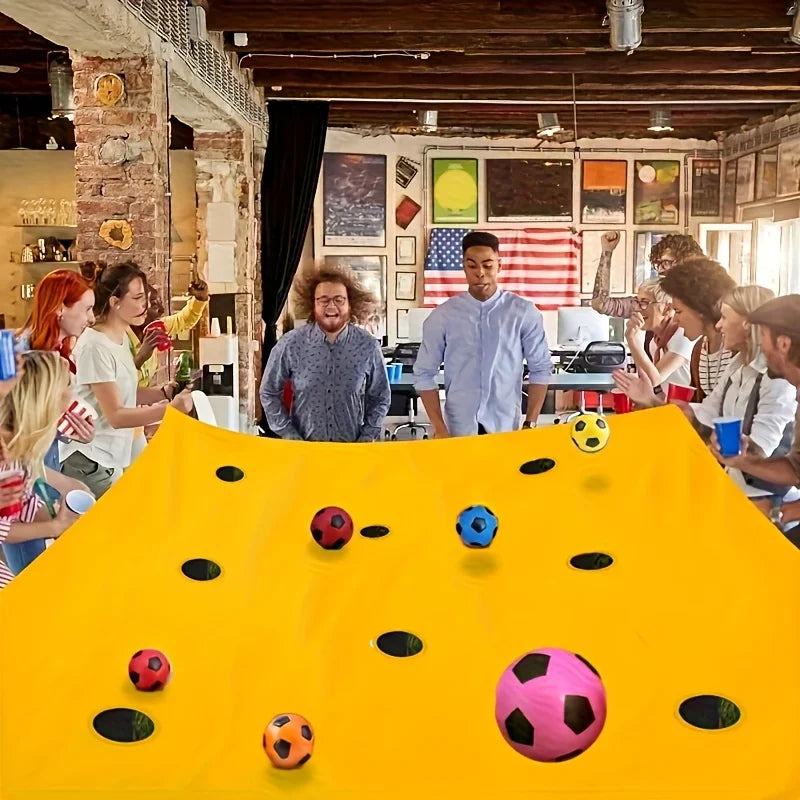 Team Building Cave Cloth Outdoor Game Set with 6 Random Color Balls
