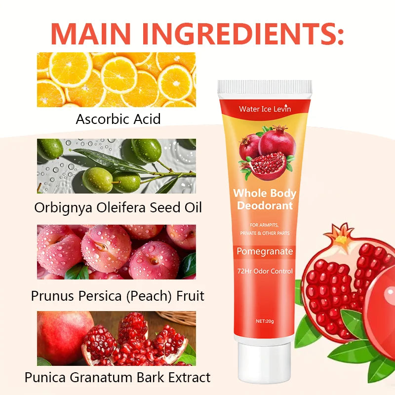 Pomegranate Body Deodorant Cream