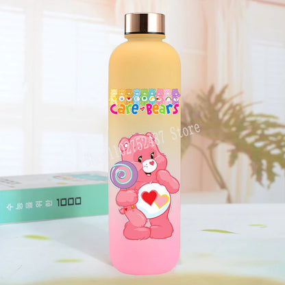 Cute Care Bears Water Bottle Outdoor Sports Kawaii Cup
