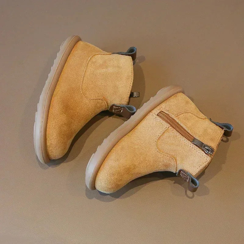 Autumn Winter Baby Oxford Suede Casual Anti-slip Ankle Boots