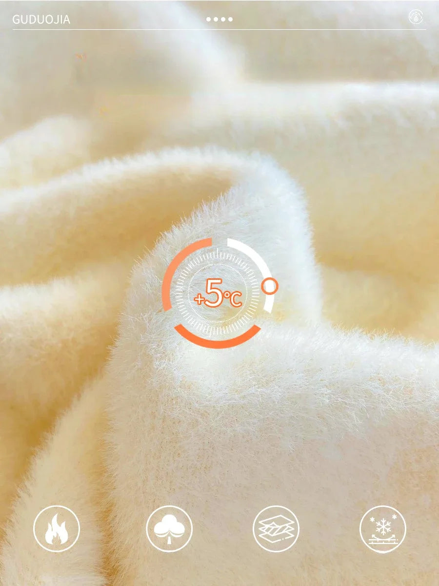 Velvet Lining Thickened Inner Wear Shirt