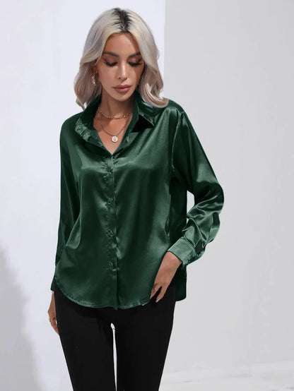 Long Sleeve Silk Shirt