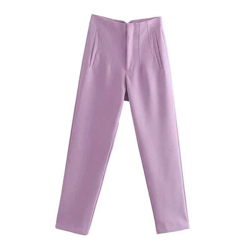 Office Wear High waist Formal Pants