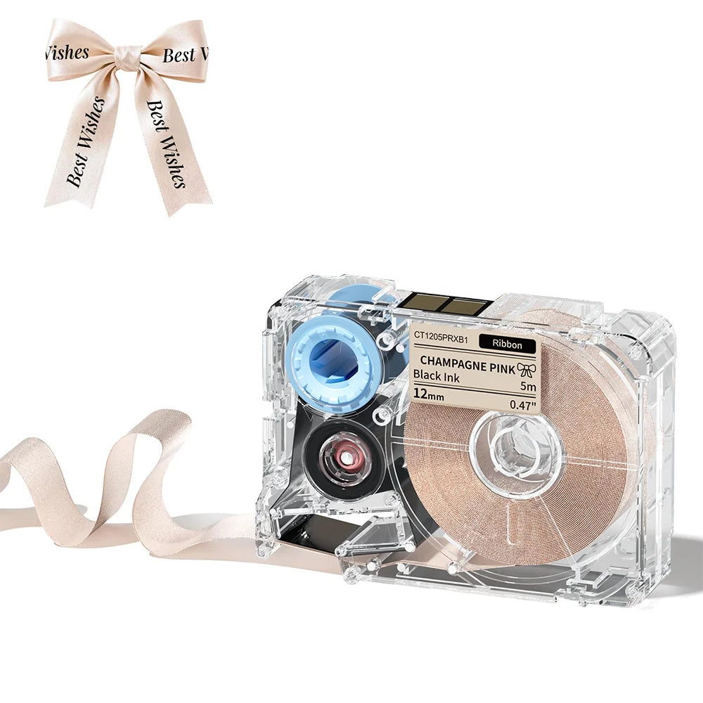 Phomemo A30 P15 Fabric Ribbon Cartridges 12mm X 5m Satin Ribbons