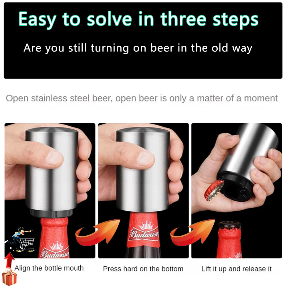 1/2Pcs Automatic Beer Bottle Opener