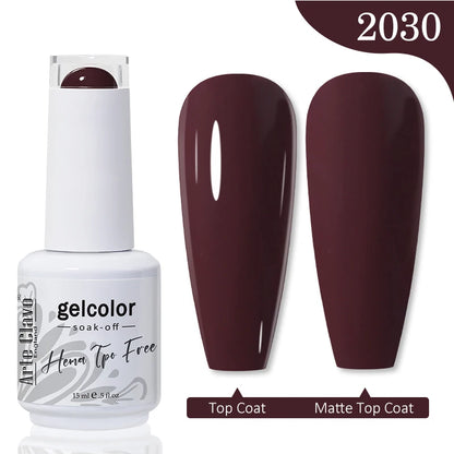 Red Brown Color Gel Nail Polish