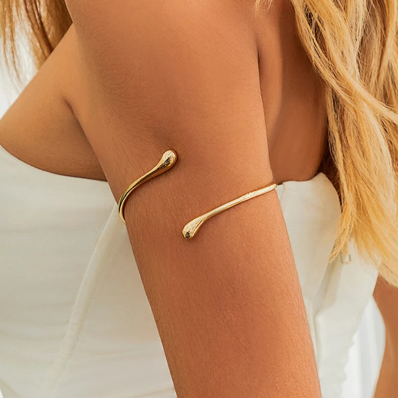 DANA Water Drop Open Cuff Arm Bracelet